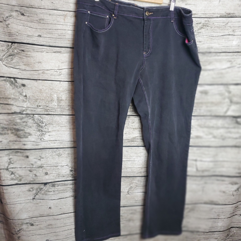 dark wash ROCAWEAR jeans SIMONE STRAIGHT LEG jeans